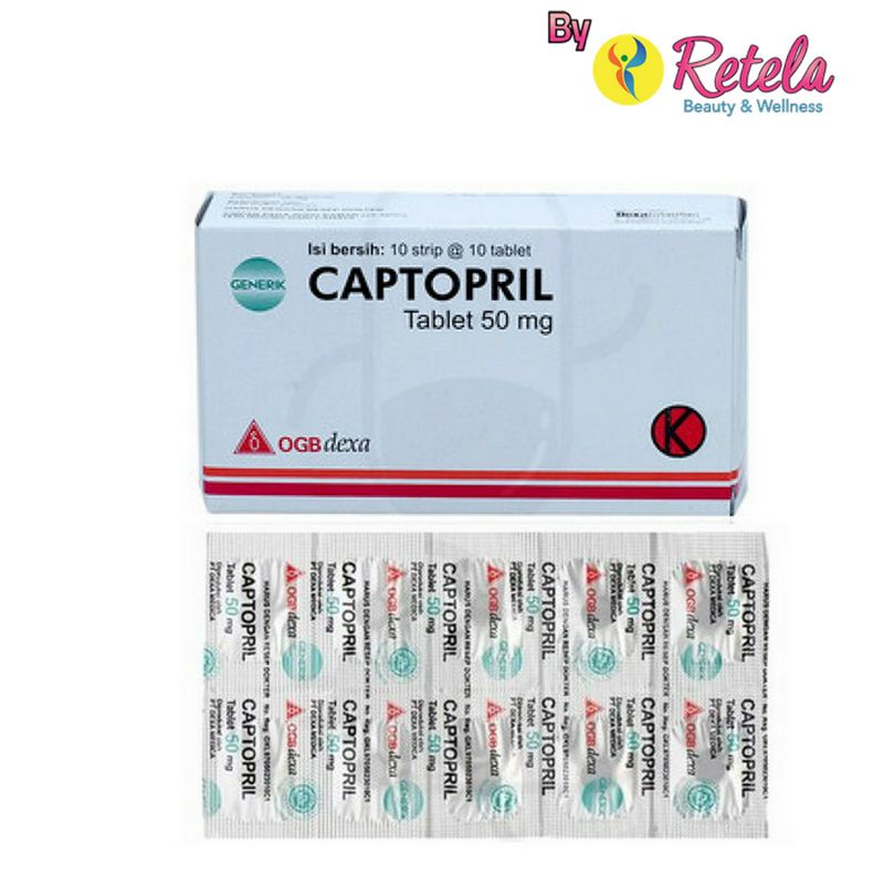 CAPTOPRIL 50MG 1 STRIP 10 TABLET DEXA