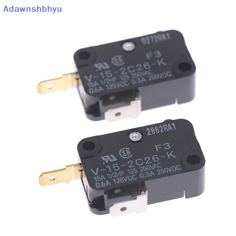 Adhyu 1PCS Saklar Mikro Besar Baru V-15-2C26-K (F3) 2-Pin Biasa Tertutup Tipe ID