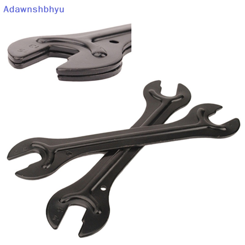 Adhyu 13 /15mm+14 /16mm Cycle Bike Bicycle Steel Bike Cycle Head Open End As Hub Cone Wrench Spanner Alat Perbaikan Sepeda ID