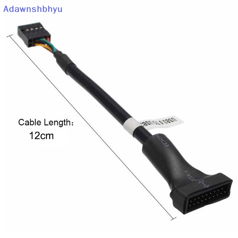 Adhyu USB 3.0 20-Pin Male To USB 2.0 9-Pin Motherboard Header Female Kabel Adaptor ID