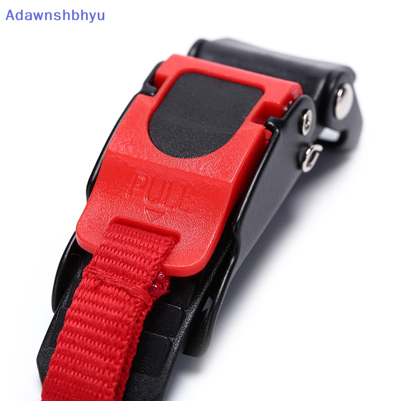 Adhyu 1biji Quick Release Helmet Strap Buckle Gesper Tarik Hitam &amp; Merah ID