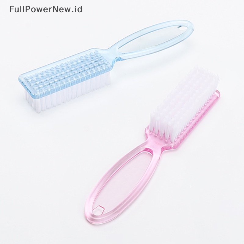Power Sikat Pembersih Debu Kuku Gagang Plastik Manicure Pedicure File Tool ID