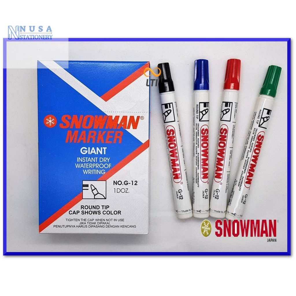 

Spido Snowman Boardmarker Spidol Papan Tulis & Permanen Snowman BG-12