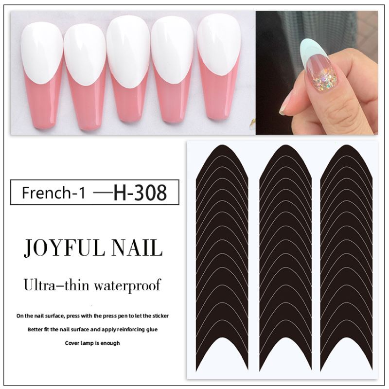 Stiker French Nail Gel UV SK