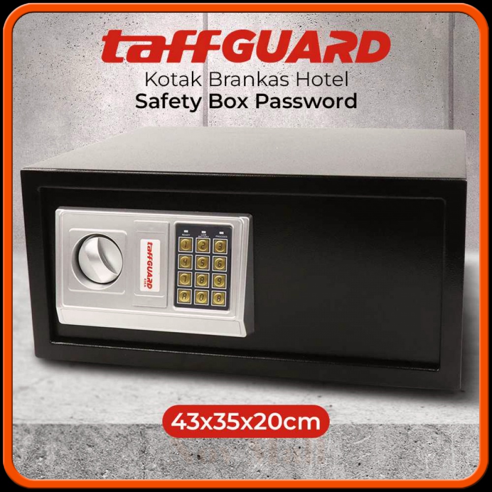 TaffGUARD Kotak Brankas Hotel Safety Box Password 43x35x20cm SF962