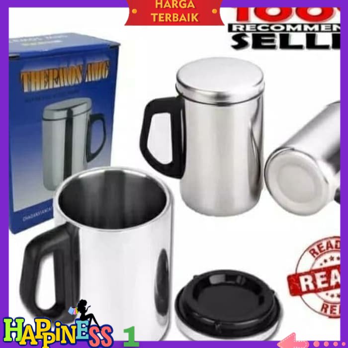 Termos Mug Stainless steel  / Gelas Mug Stainless steel HAPPINES