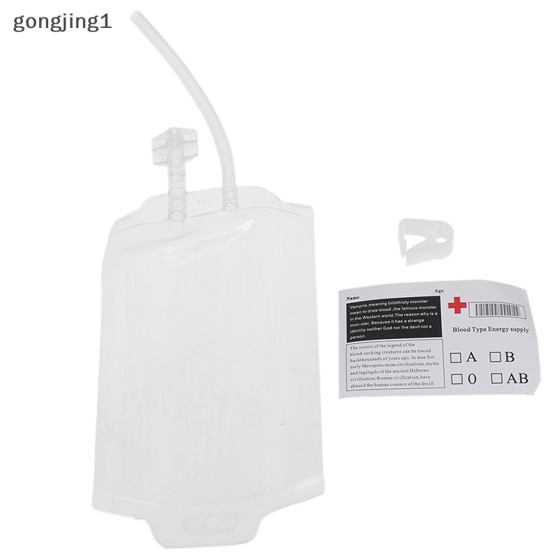 Ggg 350ml PVC Reusable Blood Energy Drink Bag Kantong Vampir Halloween Props ID