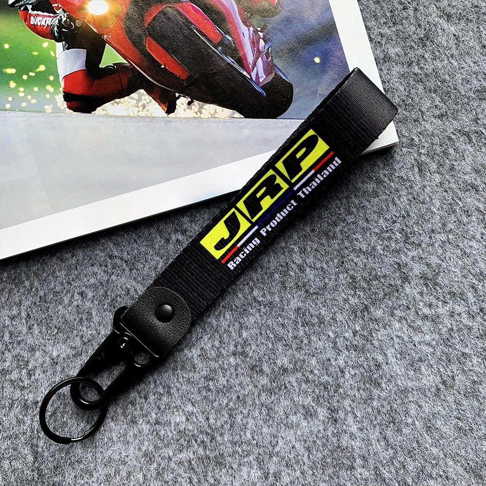 Jrp Produk Racing Thailand Gantungan Kunci Motor Tali Awet Keyring Motocross Webbing Gantungan Kunci Keychain Badge Keyring