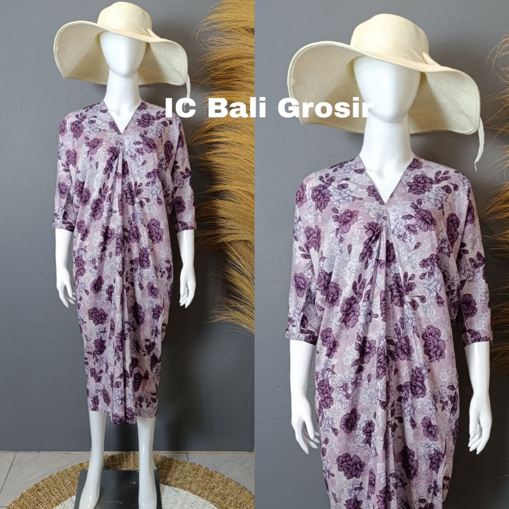 DRESS KAFTAN MOTIF MAWAR BESAR DKF001