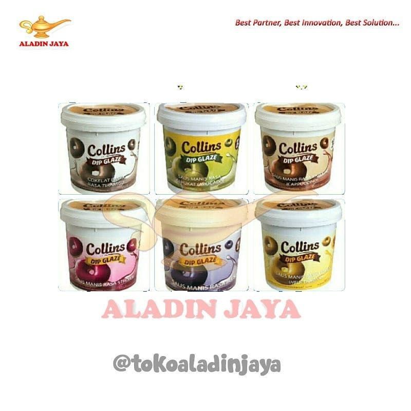 

Collins Dip Glaze 1kg semua Rasa