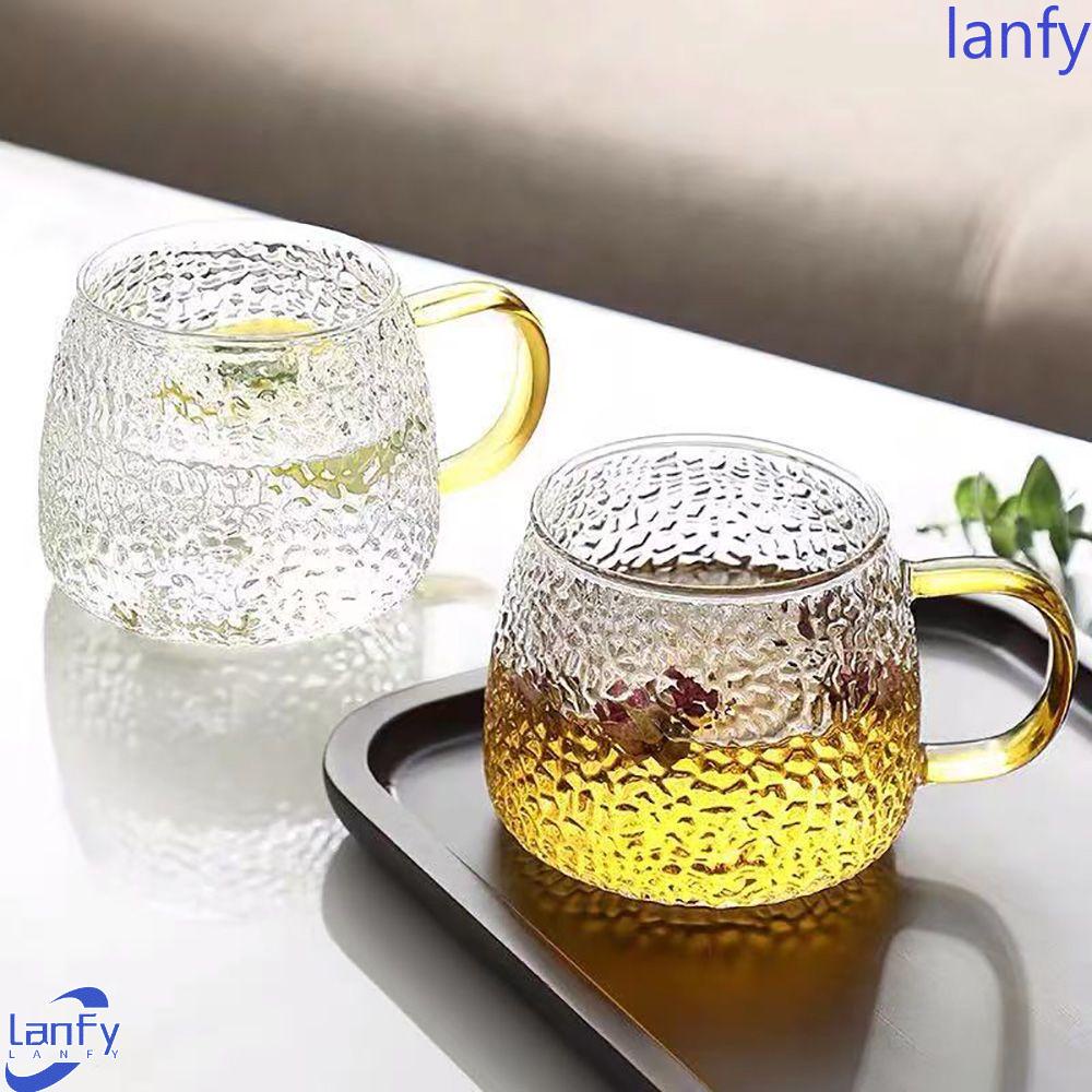 Lanfy Gelas Cangkir Teh Enamel Bening Tahan Panas Bunga Dapur Ulang Tahun Kekinian Untuk Minuman Panas Glsaa Cup