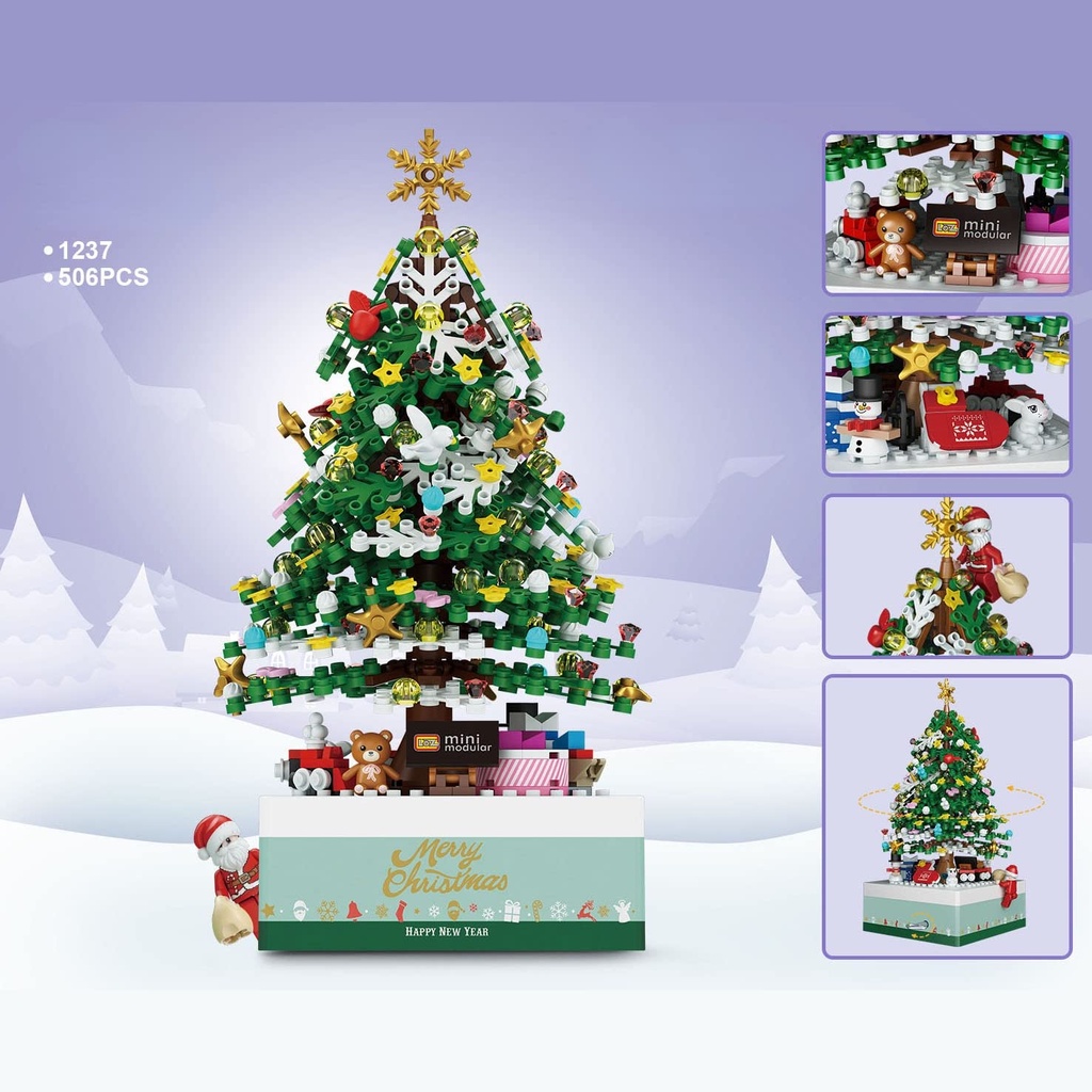 Toys LOZ Christmas Tree Music Box 1237