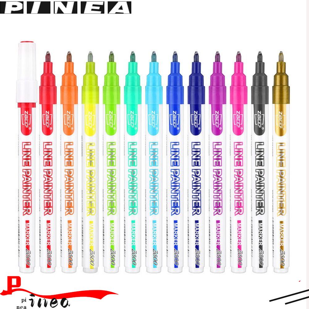 Nanas8 /12Warna Pen Garis Ganda DIY Akun Tangan Fluorescence Watercolor Magic Contour Stabilo Pen