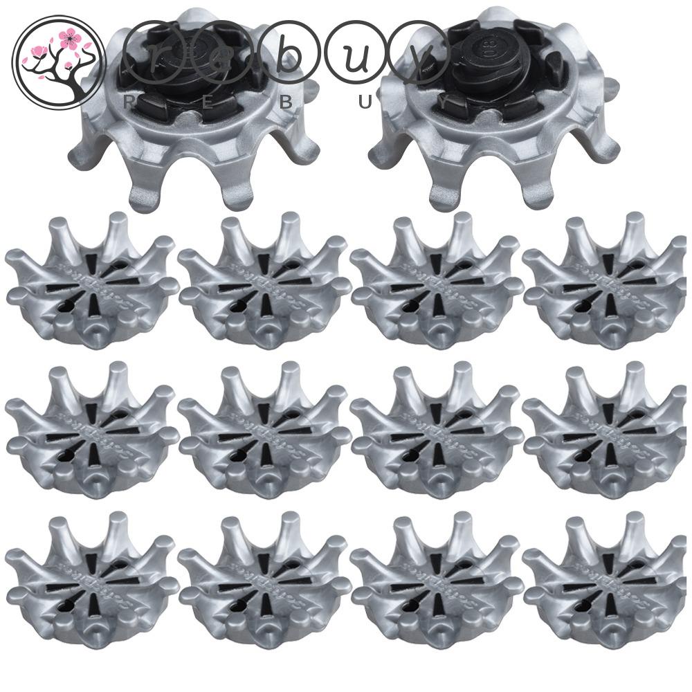 Rebuy Golf Shoes Paku Tahan Lama Pengganti Nyaman1/4 Turn Golf Shoes Accessories Alat Bantu Latihan Golf Untuk Olahraga Luar Ruangan DNA 2.0 Cleat Shoes Spikes