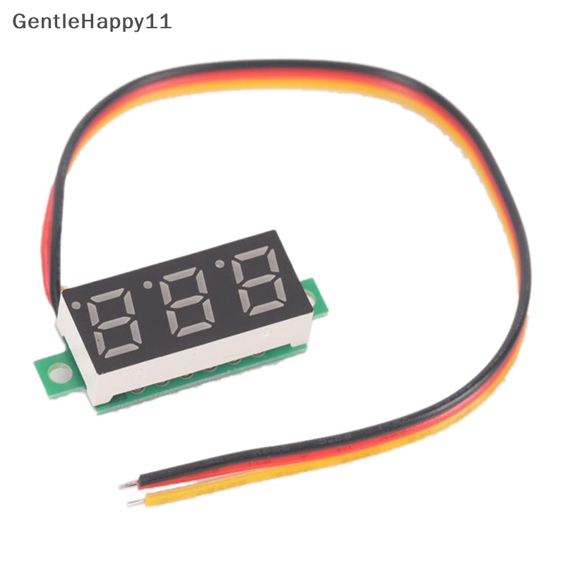 Gentlehappy DC 0-100V Kabel LED 3-Digital Mini Voltmeter Meter Display Voltage Panel Tester id