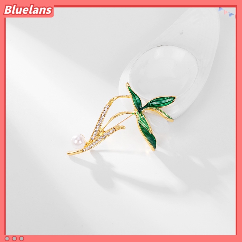 [BLS] High-end magnolia Bunga Mutiara Bros Tanaman Hijau Bros Jas Jaket Korsase anti-slip Bros Berlian
