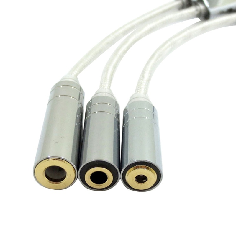 Cre Kabel Adaptor Tipe-C Ke3 5mm 25mm 4 4mm Female Kompatibilitas Mantap Kabel Headphone USB C Fleksibel Replaceme