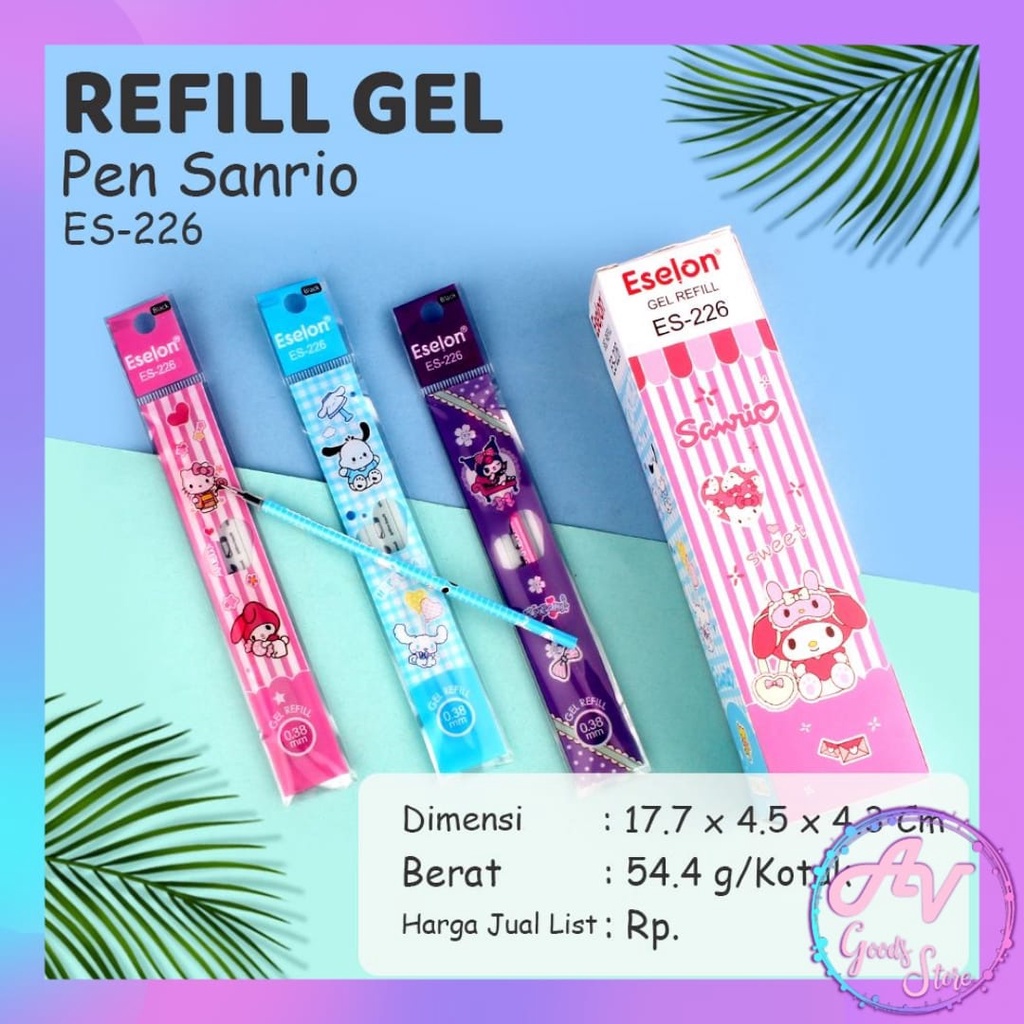 

Refill Pen Gel KARAKTER (20pcs) / Isi Ulang Pulpen Gel Motif Lucu / Refill Gel Ballpoint