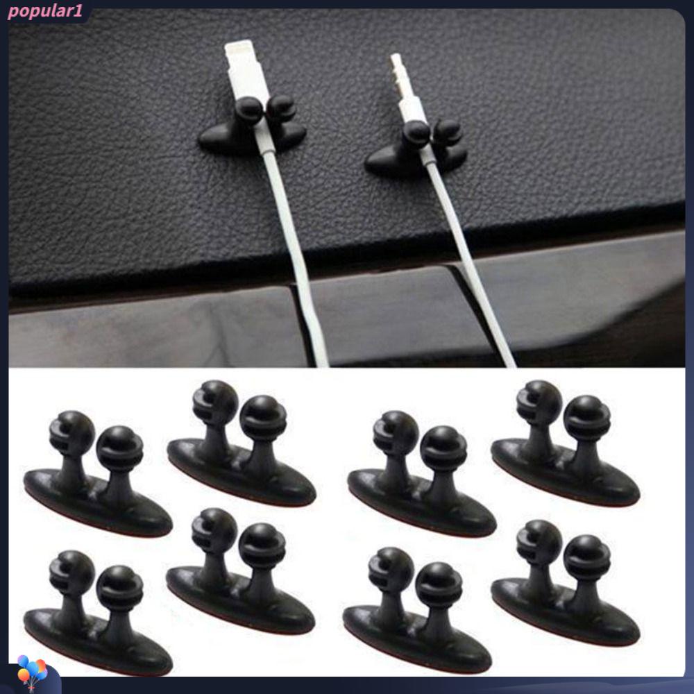 POPULAR Populer 4bag Cable Winder Self-Adhesive Fixed Clamp Data Line Fixer Earphone Kabel Organizer