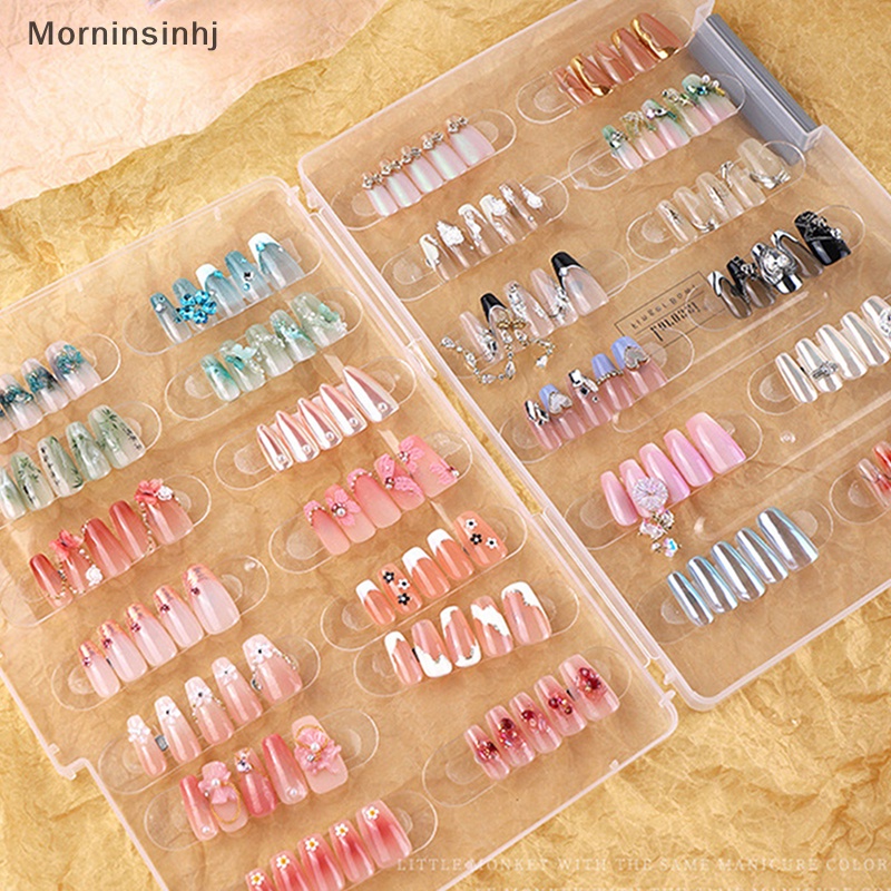 Mornin Buku Pajangan Ujung Kuku Nail Art Rak Keramas Gel Polish Kuku Palsu Manicure Box id