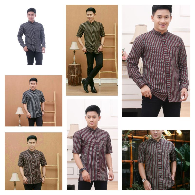 Kebaya dan Sorjan BAJU ADAT KEMEJA LURIK BAJU ADAT JAWA BAJU TRADISIONAL JAWA PAKAIAN ADAT PRIA HEM 