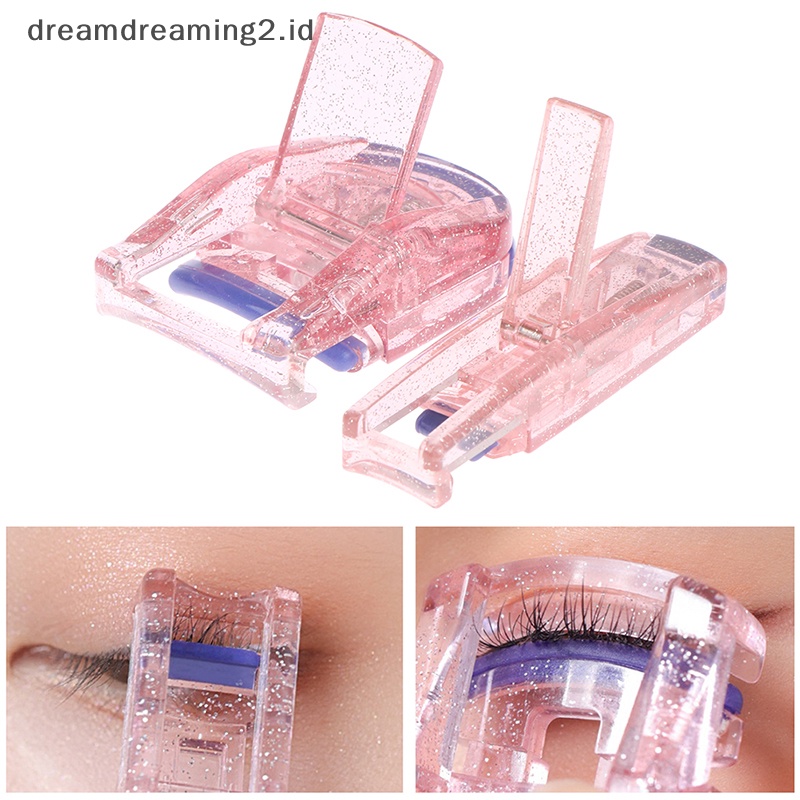 (drea) Portable Eyelashes Curler Sebagian Lebih Panjang Curling Lashes Makeup Styling Tool/