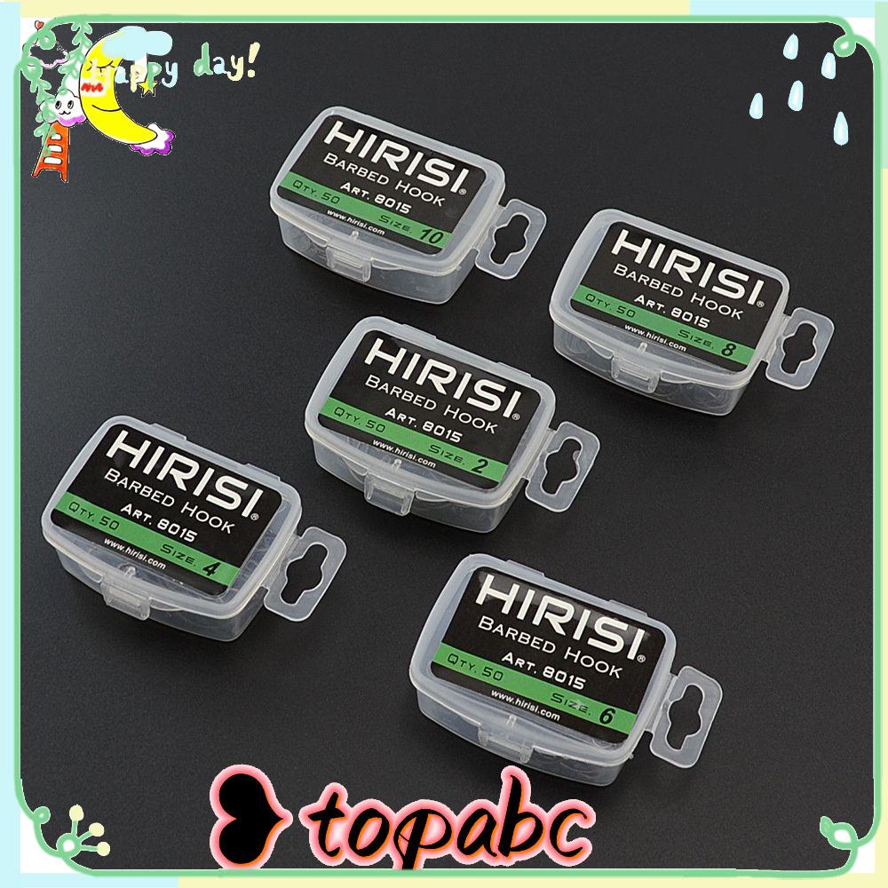 TOP 50 Pcs Carp Hooks High Quality Karbon Tinggi Umpan Ikan Aksesoris Memancing Bermata Fishooks