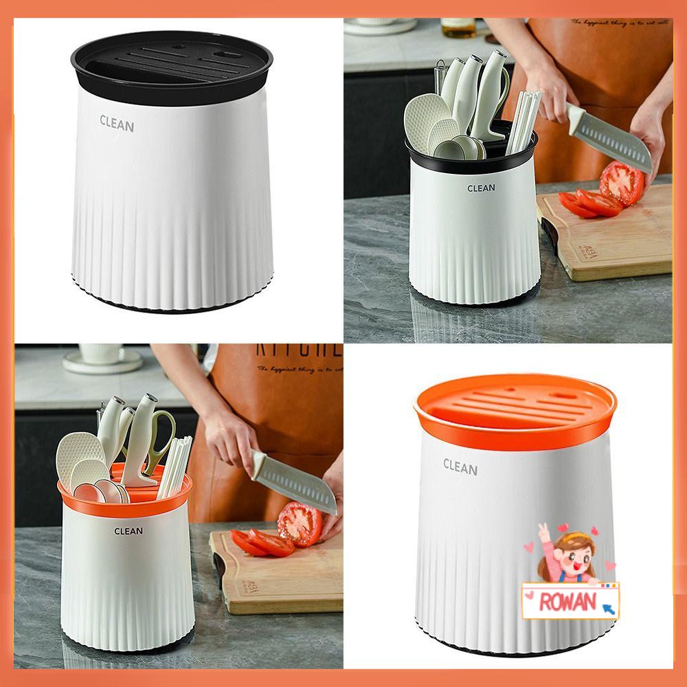 R-FLOWER Rak Penyimpanan Peralatan Masak Berkualitas Tinggi 360derajat Dapur Gadget Storage Box Rotary Sumpit Rak