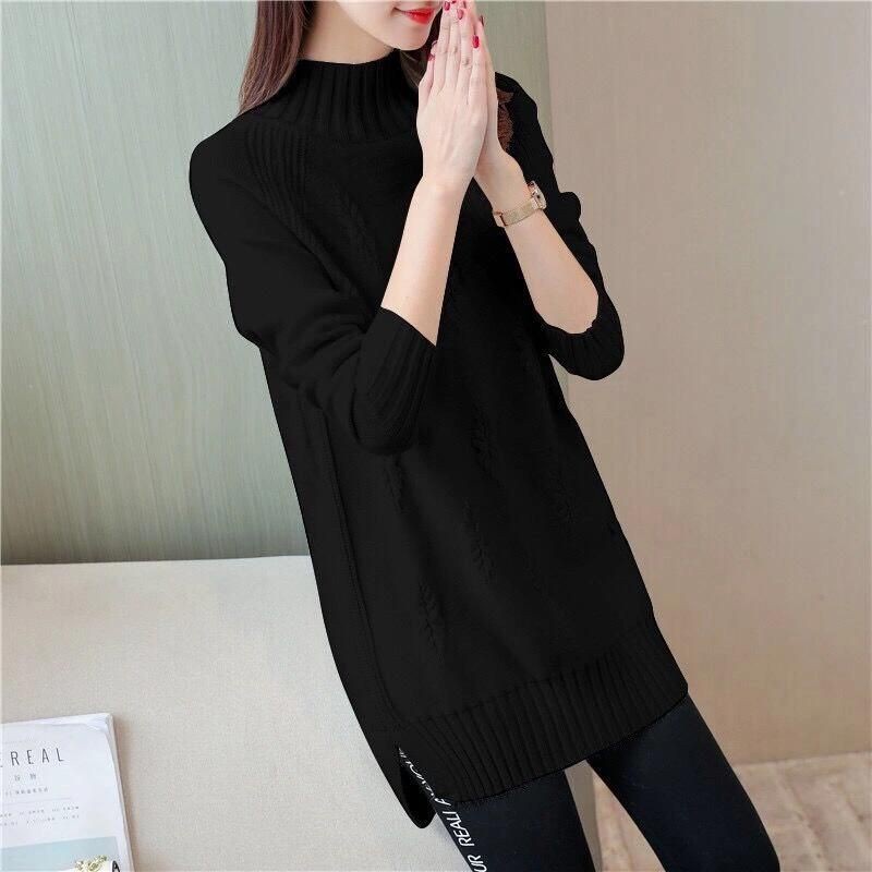 IMPORT LORIE WOMAN AUTUMN SPRING WINTER KNIT MINI DRESS BAJU TERUSAN HANGAT WANITA MUSIM DINGIN