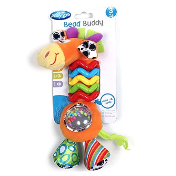 Playgro My First Bead Buddy Giraffe for Baby - Mainan Gigitan Bayi