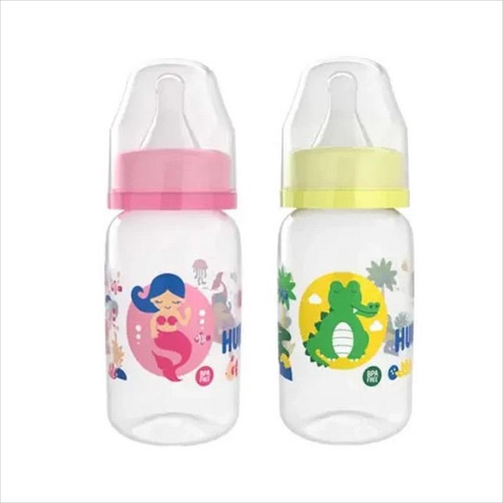 Huki Botol Susu 120ml 240ml / Baby Huki Bottle Susu Slim Neck