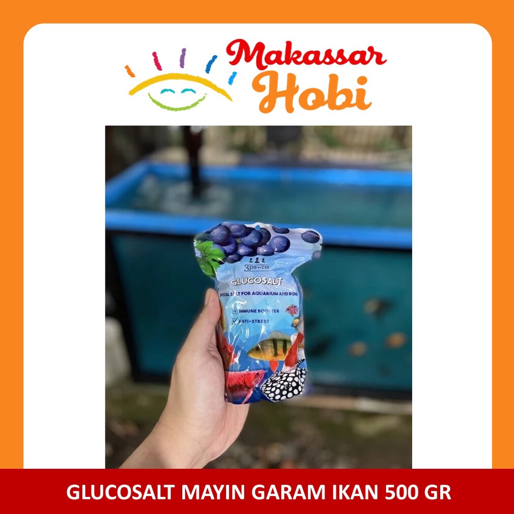 Glucosalt Mayin 500gr Garam Ikan Immune Booster Anti Stress Aquarium