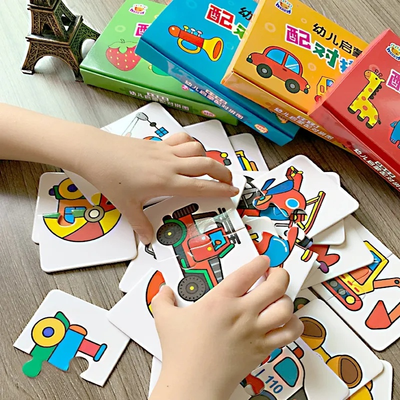 Mainan Puzzle Jigsaw Korek Kartu Balita/ Game Kognitif Truk Buah Hewan Kartu Hidup/ Profesi Baby Montessori Edukasi Dini