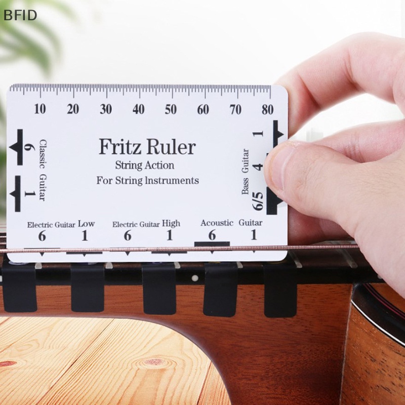 [BFID] Penggaris Leher Gitar Untuk Gitar Senar Akurat Action Ruler Portable PVC Gauge Guitar Neck Ruler [ID]