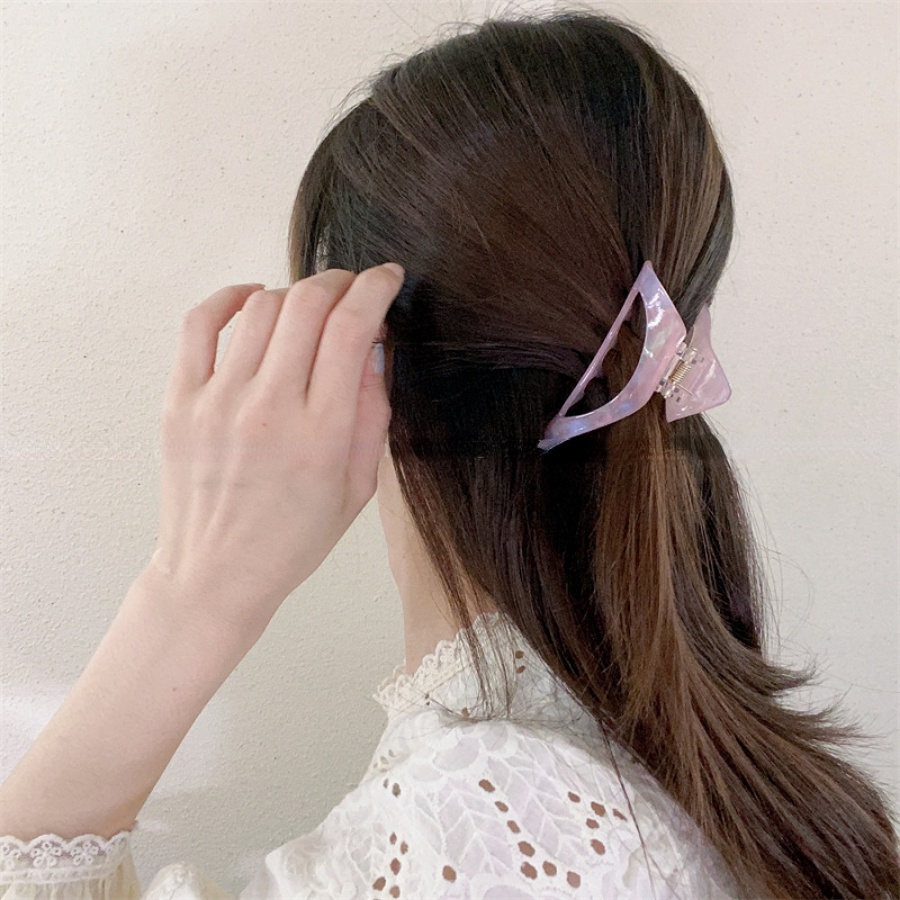 Korean Acetic Acid Hairpin Acrylic Temperament Hairpin Woman Ponytail Clip Hair Accessories