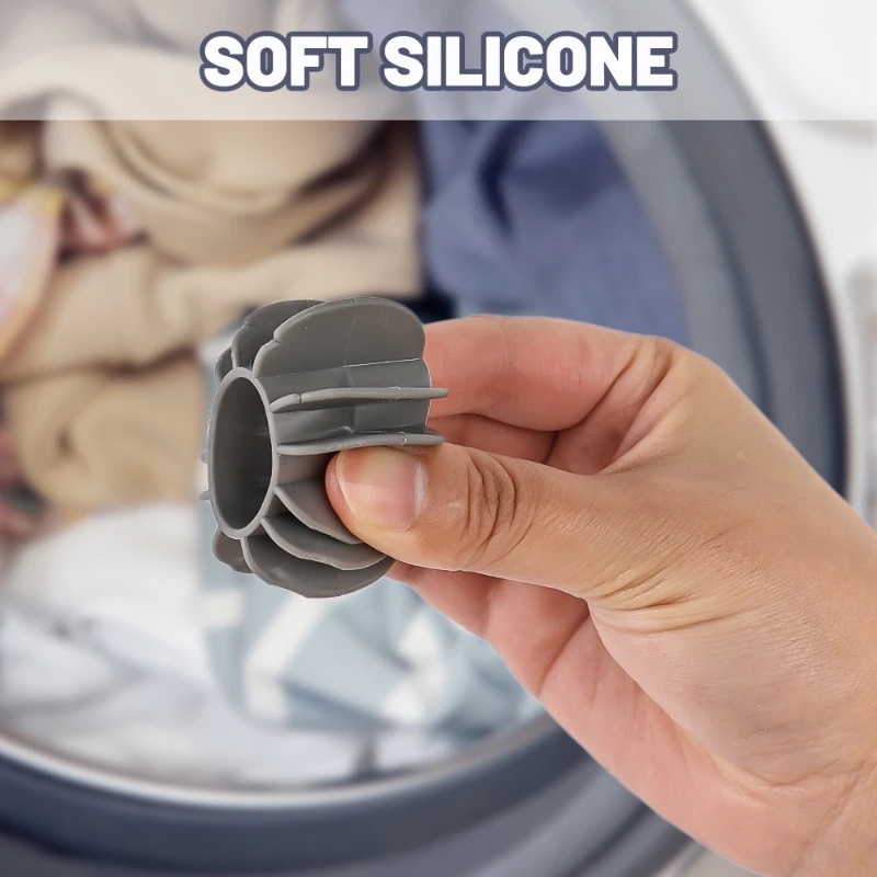 6buah Bola Pengering Laundry Silikon/Bola Pengering Laundry Reusable//Magic Sedikit Kerut Less Static Soften Clothes Wash Ball Untuk Aksesoris Mesin Cuci