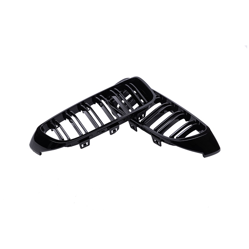 BMW Gloss Hitam Double Slat Grill Depan untuk BMW 4 Series F32 F33 F36 M3 F80 M4 F82 12-18 Suku Cadang Mobil