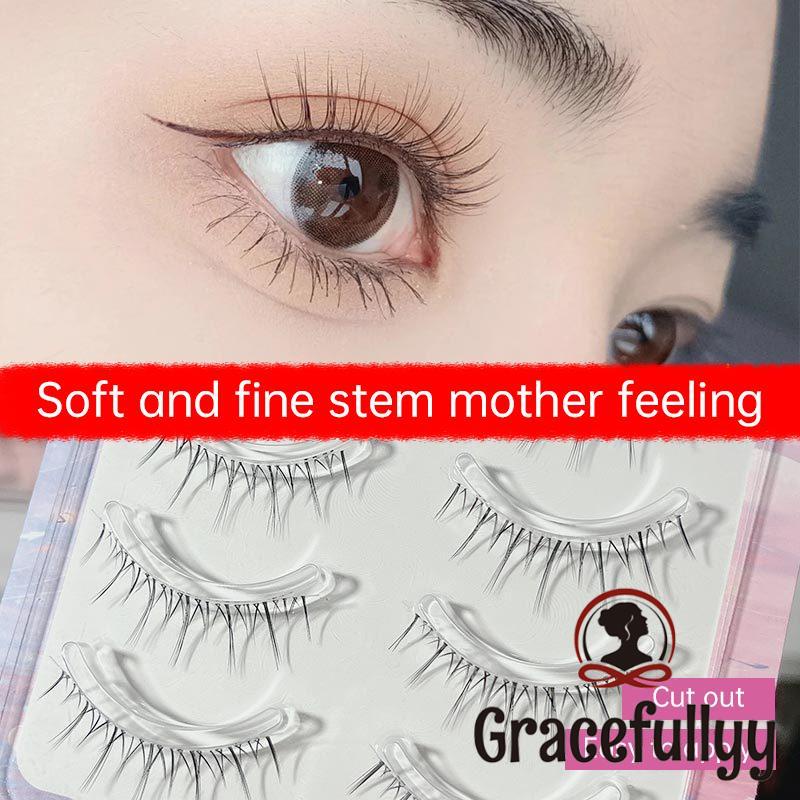 [COD]FAICCIA 5 Pasang Bulu Mata Palsu Natural Little Devil False Eyelashes Bulu Mata Korea Premium Set Bulu Mata Palsu-GY