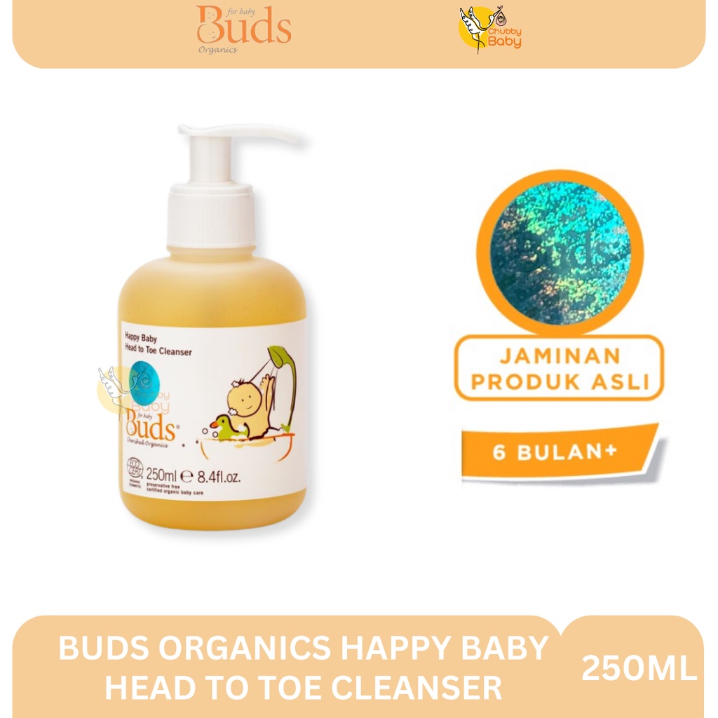 Buds Organic - Happy Baby Head to Toe Cleanser 250ml