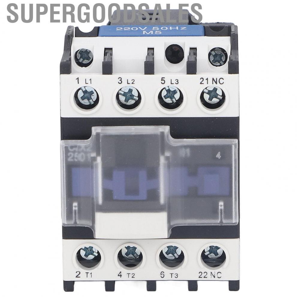 Supergoodsales Electrical Contactor  Switch Low Power Consumption Easy Installation Silver Contact for Building