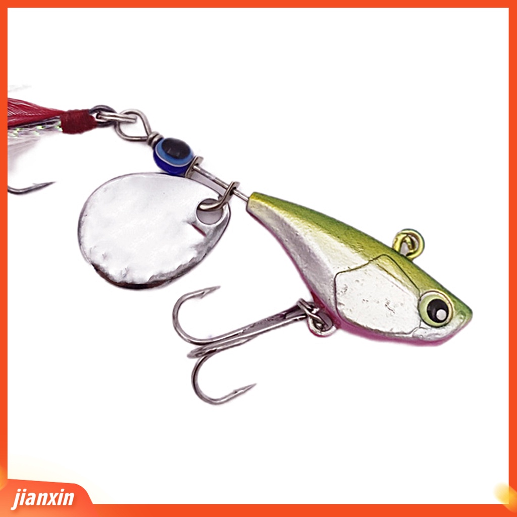 (In Stock) 14g Umpan Pancing Simulasi Fisheyes Hidup Kait Tajam Warna Terang Dapat Digunakan Kembali Menangkap Ikan Universal Spinnerbait VIB Bass Memancing Buatan Umpan Peralatan Memancing