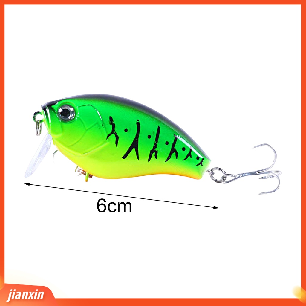 (In Stock) 6CM /17G Umpan Pancing Simulasi 3D Fisheyes Lidah Panjang Warna Cerah Kait Tajam Atraksi Ikan Universal Topwater Engkol Buatan Umpan Keras Alat Pancing