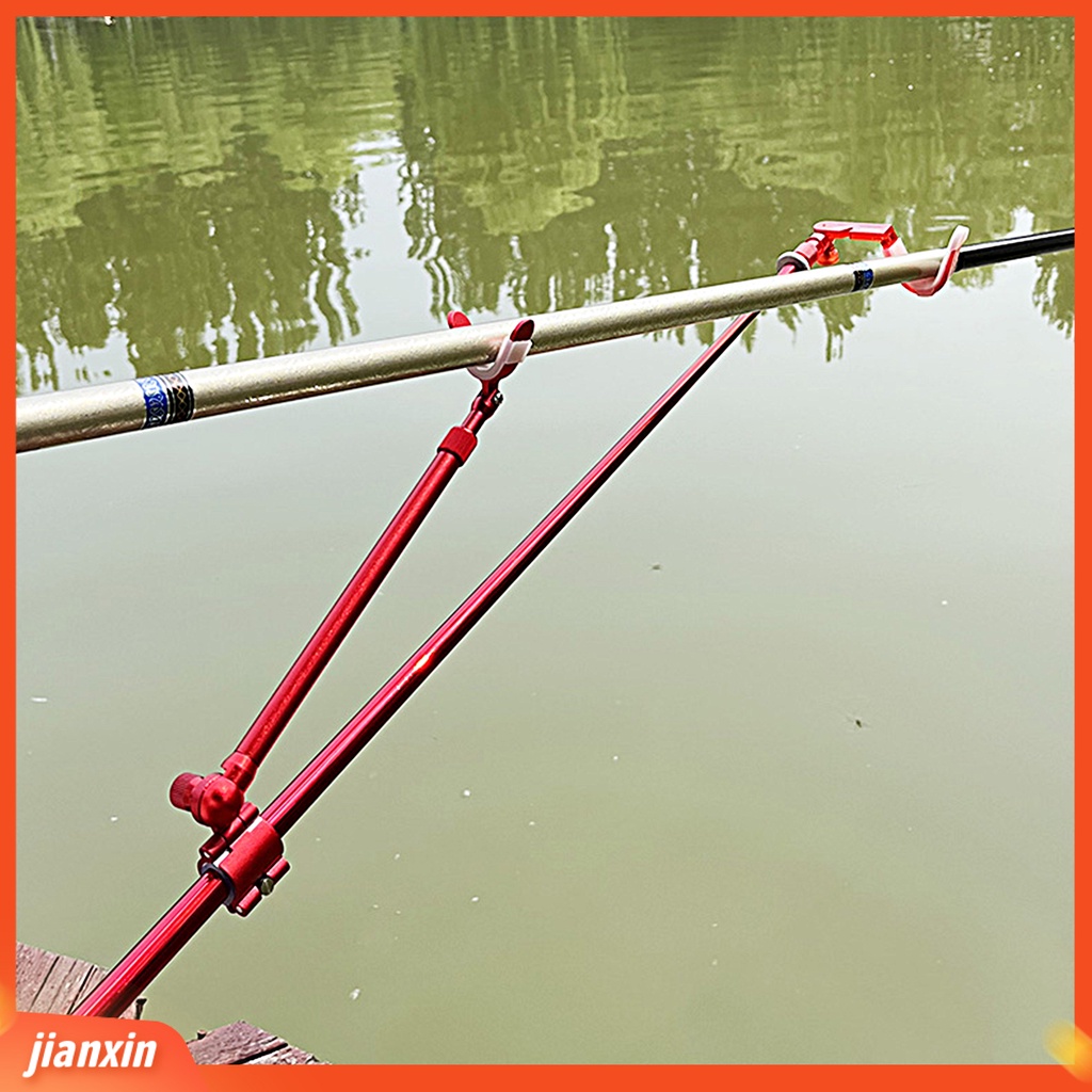 (In Stock) Stand Tiang Sudut 8MM Interface Kiri Kanan Adjustable 180derajat Rotatable Fish Pole Holder Untuk Outdoor