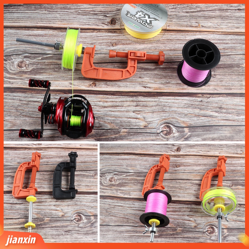 (In Stock) 1set Lure Fishing Reel Diperkuat Nilon Memperbaiki Klip Sekrup Logam Cepat Berliku Alat Multifungsi Pancing Penggulung Garis Gulungan Spooler Memancing Luar Ruangan