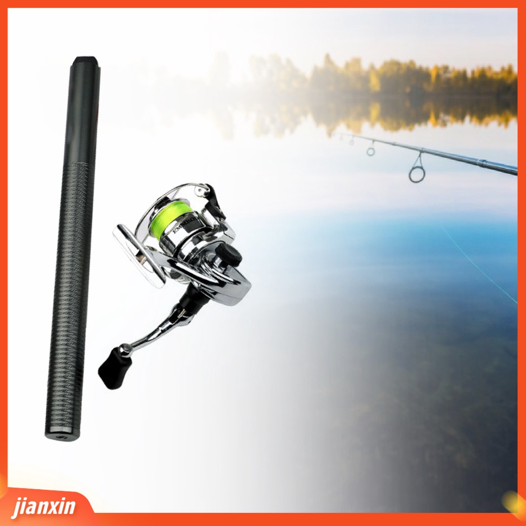 (In Stock) Tiang Pancing 1.4m Mini Portable Serbaguna Aluminium Alloy Dengan Spinning Reel Untuk Outdoor