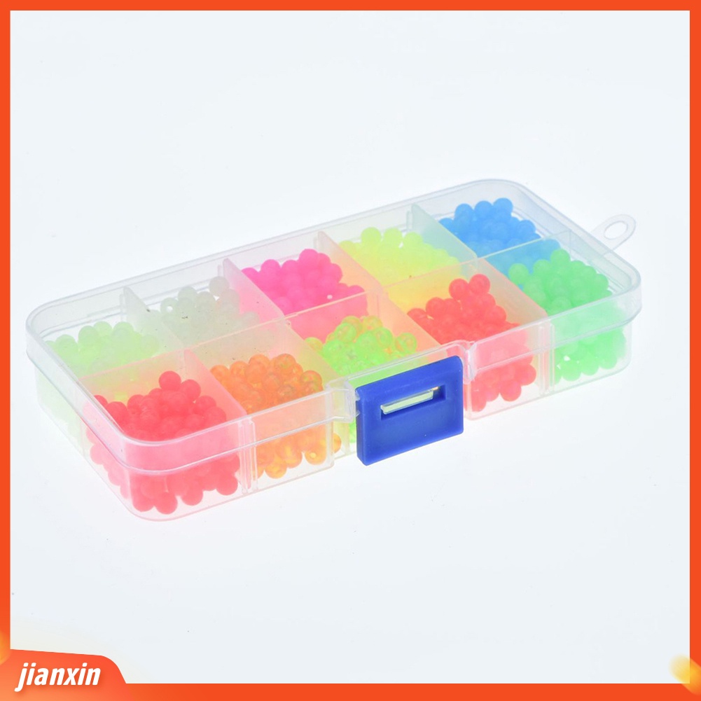(In Stock) 1000Pcs /Box Manik-Manik Memancing Lembut Terang Aneka Warna Berbentuk Bulat Manik-Manik Memancing Bercahaya Untuk Danau