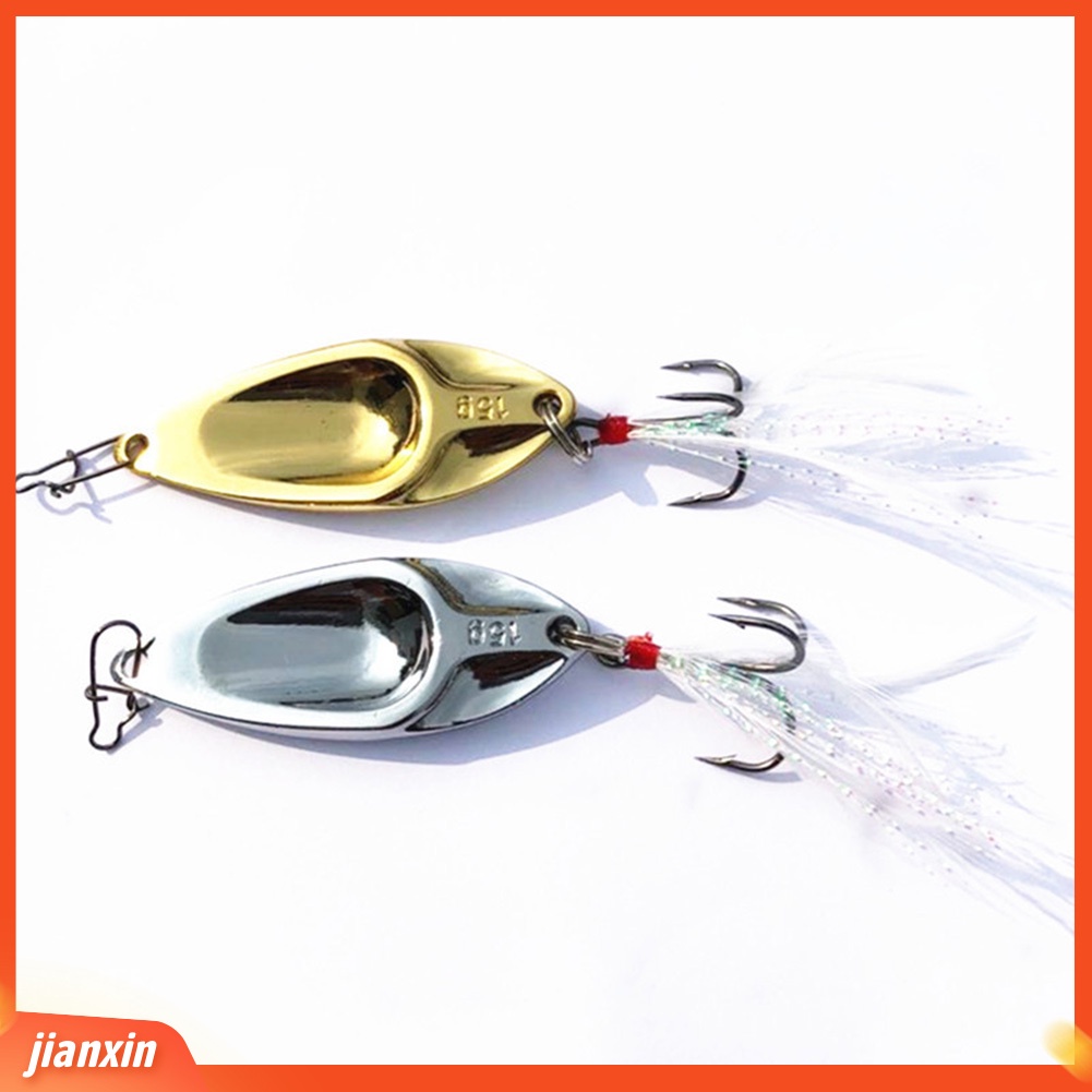(In Stock) 4.5 cm Logam Mini Memancing Buatan Sendok Umpan Wobbler Ikan Renang Umpan Tackle