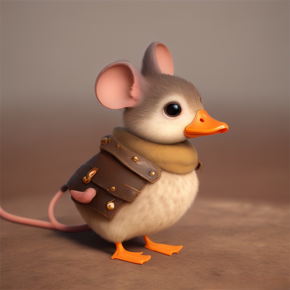 Mouse Duck Key Ring Kreatif Tas Liontin Hewan Lucu Transparan Gantungan Kunci Akrilik