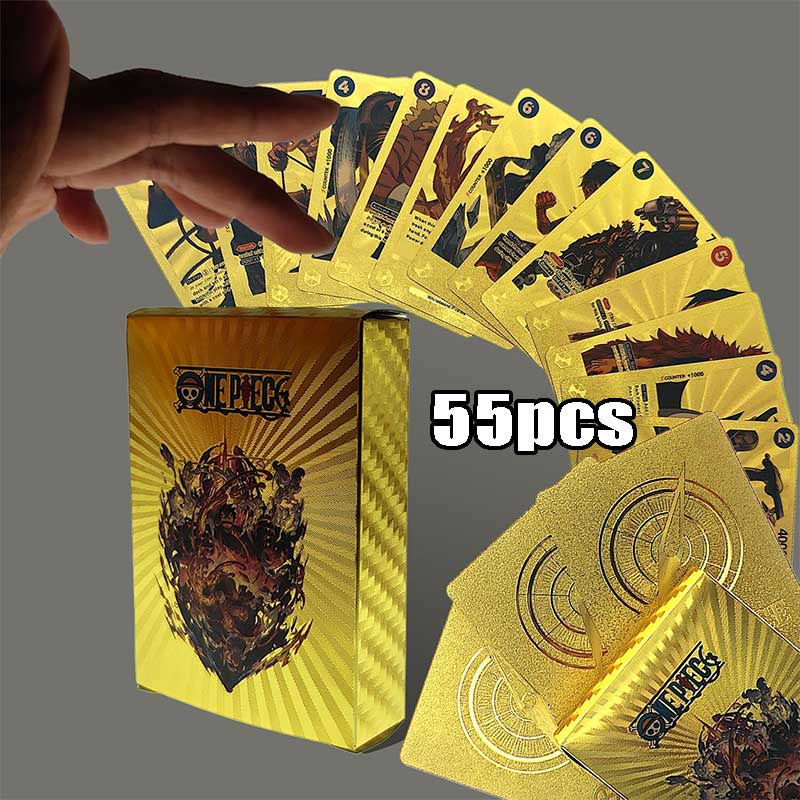 55pcs 1 Box Card One Piece / Kartu One Piece Card Game Luffy Zoro