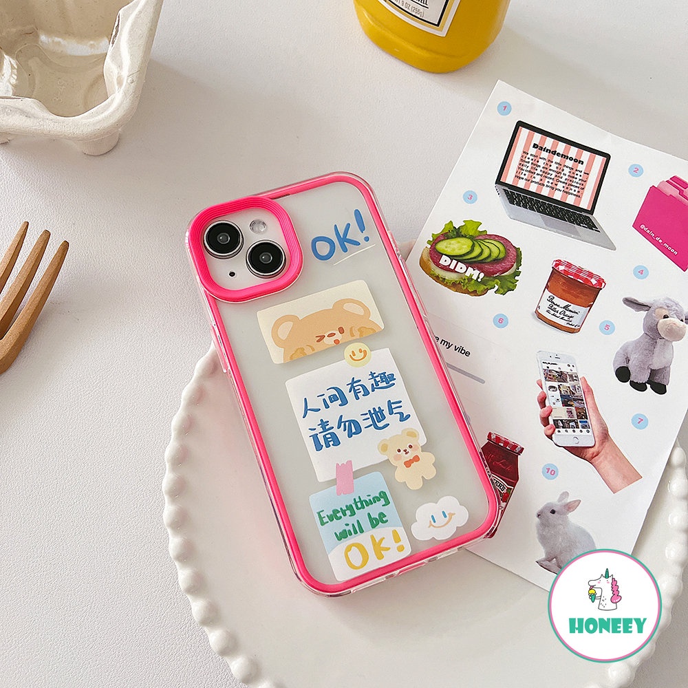 Cute Puppy 3-in-1 Phone Case Kompatibel Untuk iPhone 14 Pro 13 12 Pro Max Casing iPhone 11xr XS 7 8Plus Karakter Cina Lucu Penutup Belakang